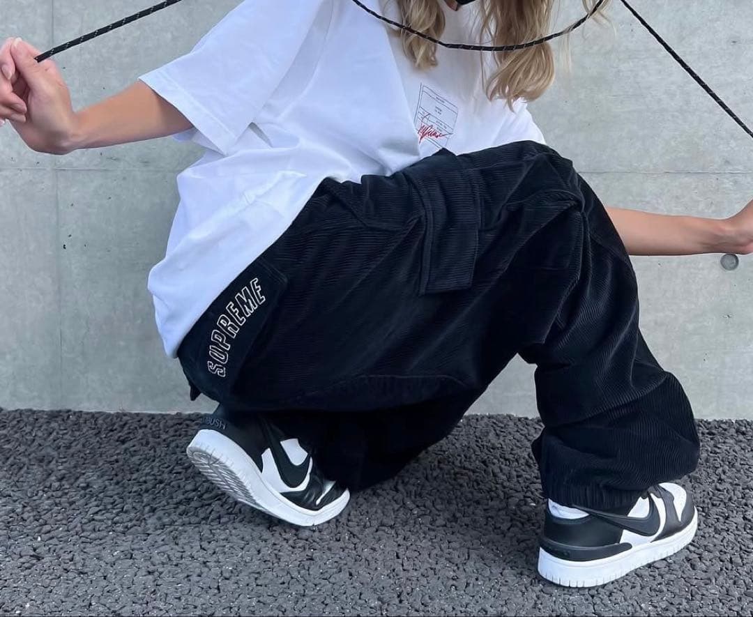 Supreme☆Nike Arc Corduroy Cargo Pant☆黒☆L