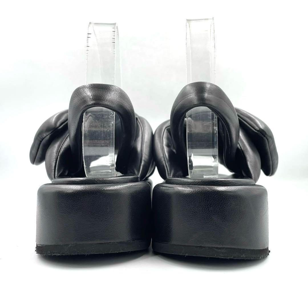 ICチップ内蔵 プラダ サンダル ソフトパテッドナッパレザー 三角プレート38