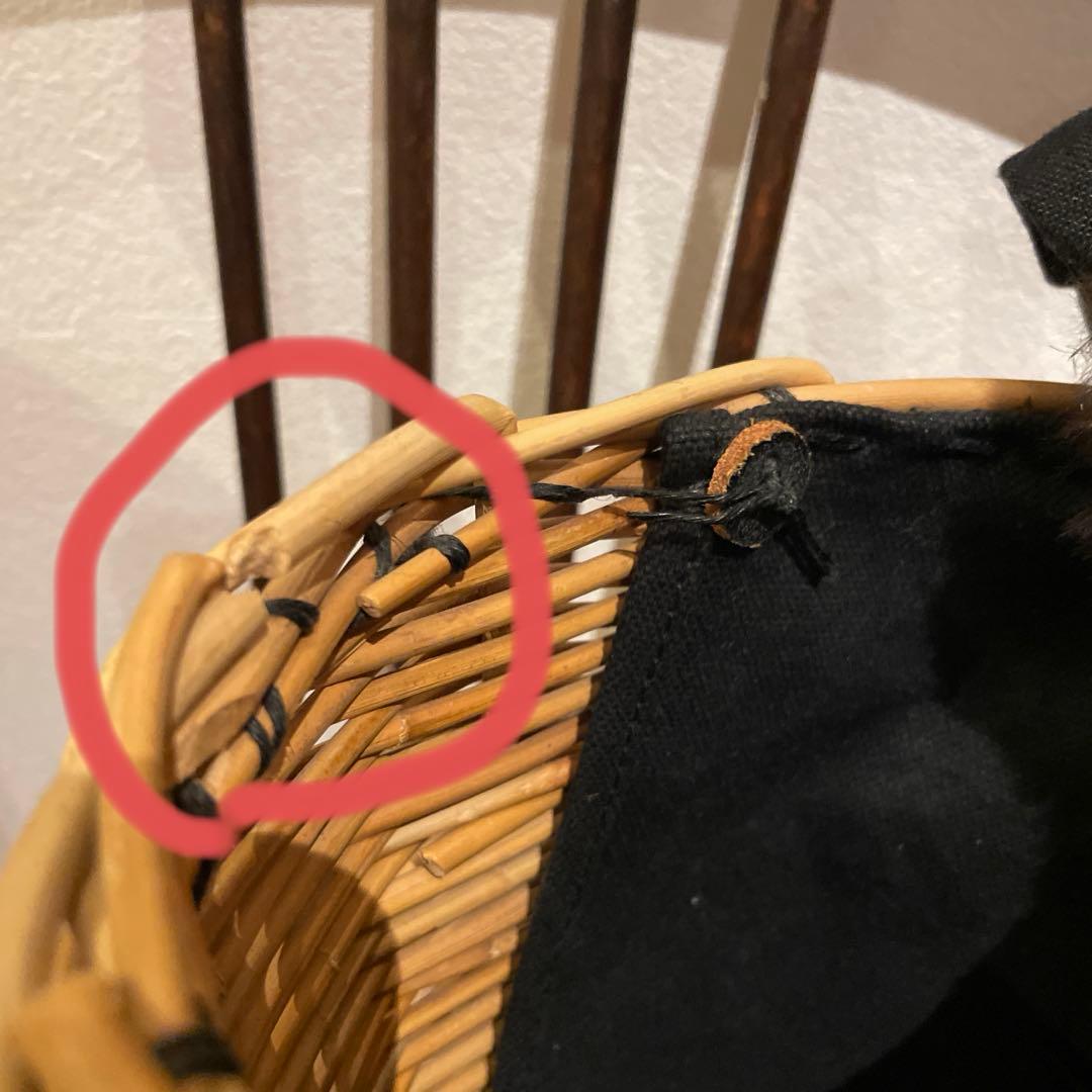 破損あり値下げします！エバゴス　ebagos 紅籐　ブライドル　かごバッグ