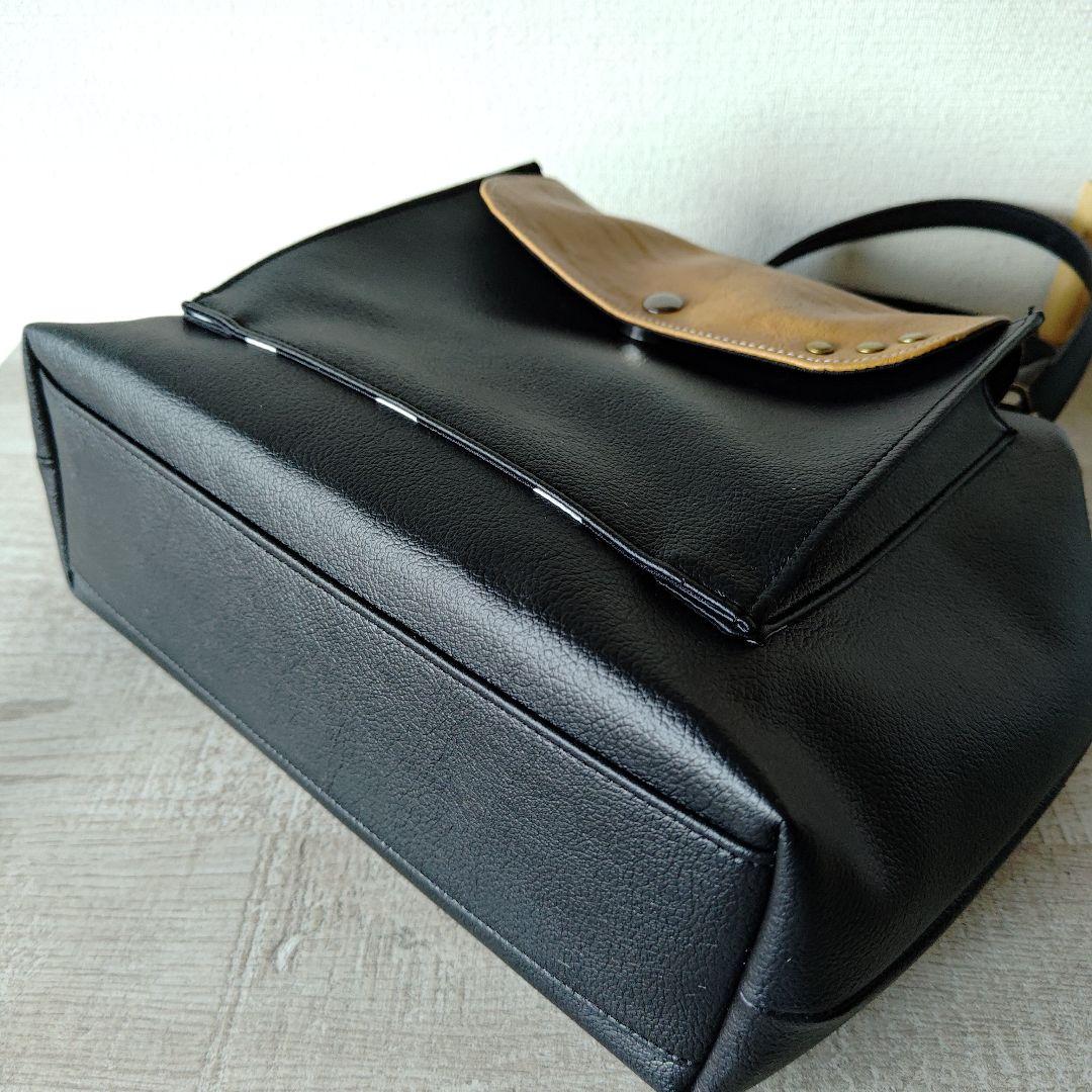 がま口バッグ　大きめ　ハンドメイド