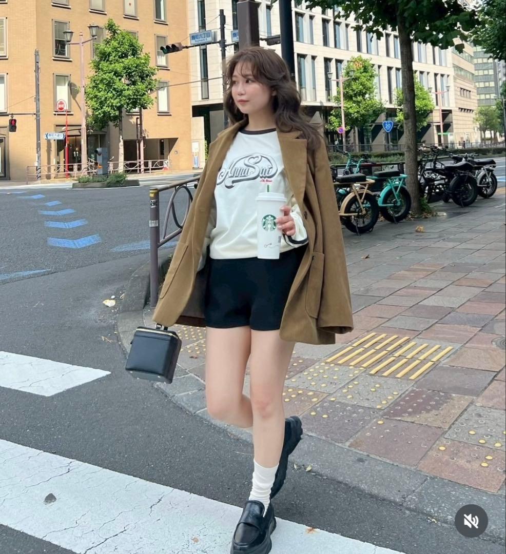 【新品】MilaOwen コーデュロイパッチポケットシングルジャケット オリーブ