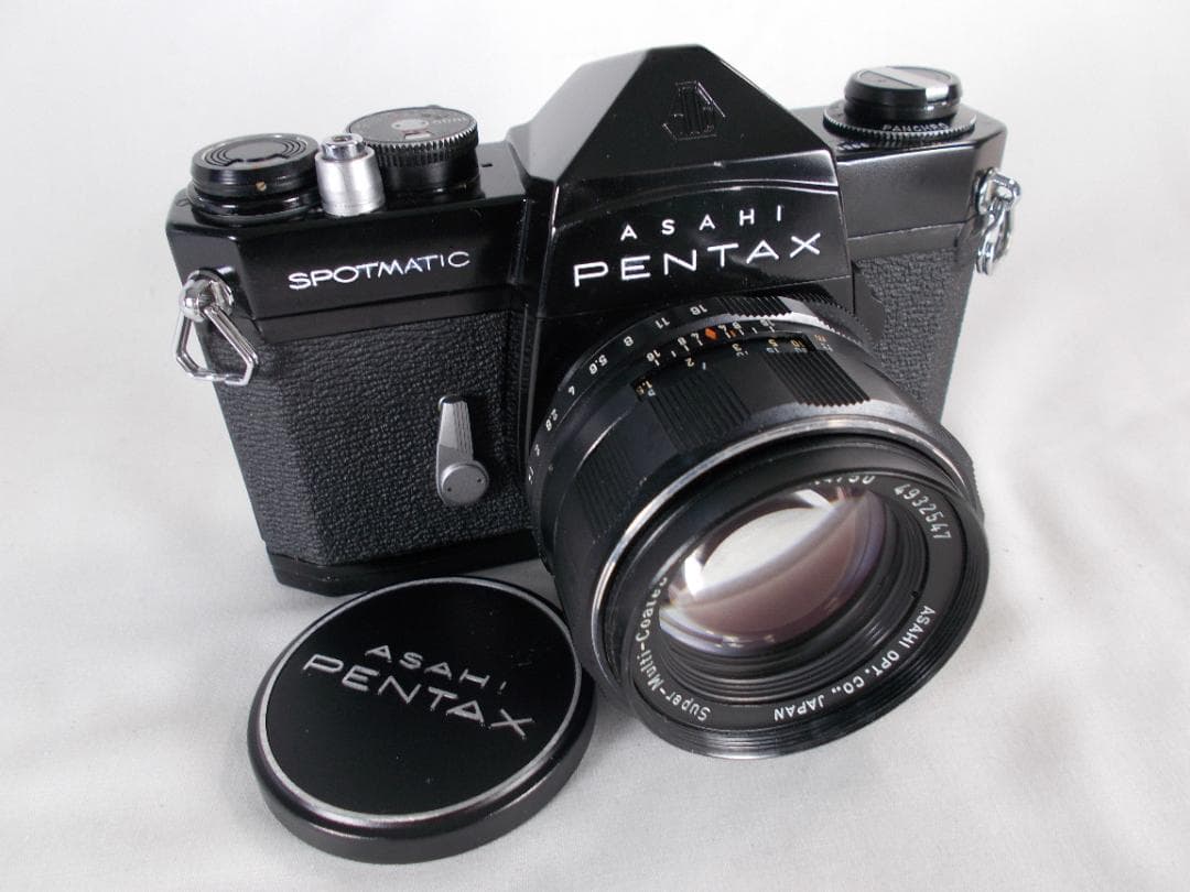 フィルムカメラ 整備済　Pentax SP　+ レンズ f/1.4　Q262