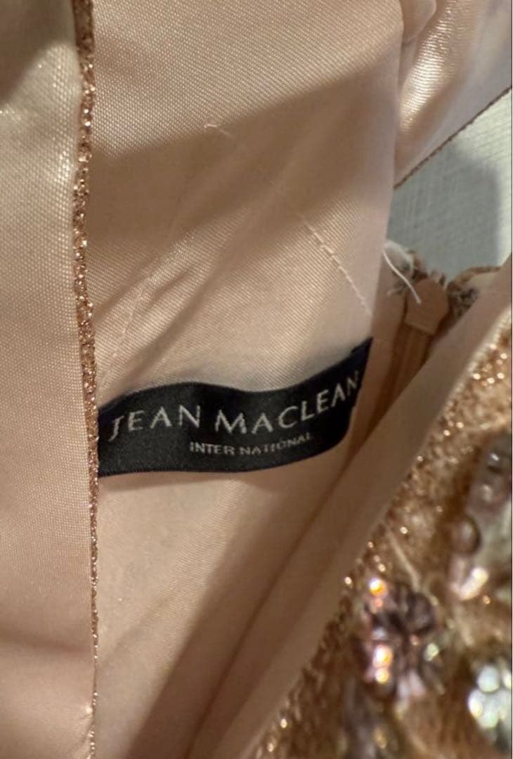 JEANMACLEAN ピンクゴールドロングドレス Sサイズ　ジョンマクレーン