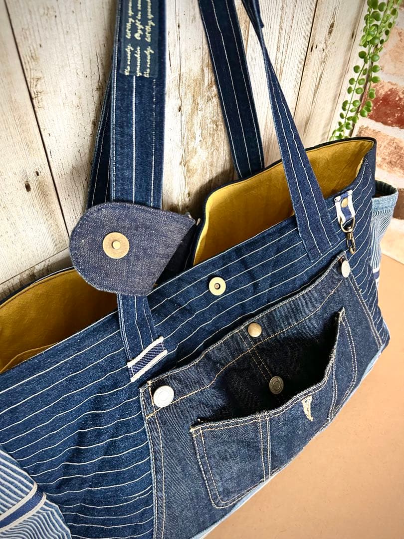 ＊ マザーズバッグ ＊ 旅行 トートバッグ デニム ママバッグ 大容量