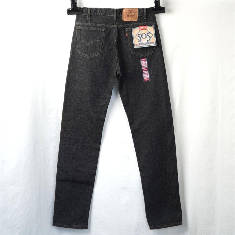 90s ビンテージ リーバイス 505 先染めブラックジーンズ デッドストック