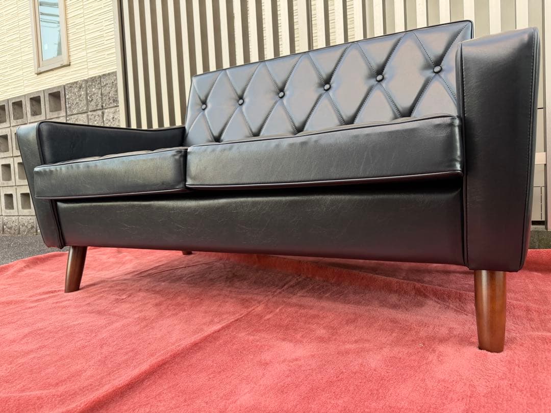 奈良Karimoku カリモク60 ロビーチェア 2シーター 2人掛けソファ2P