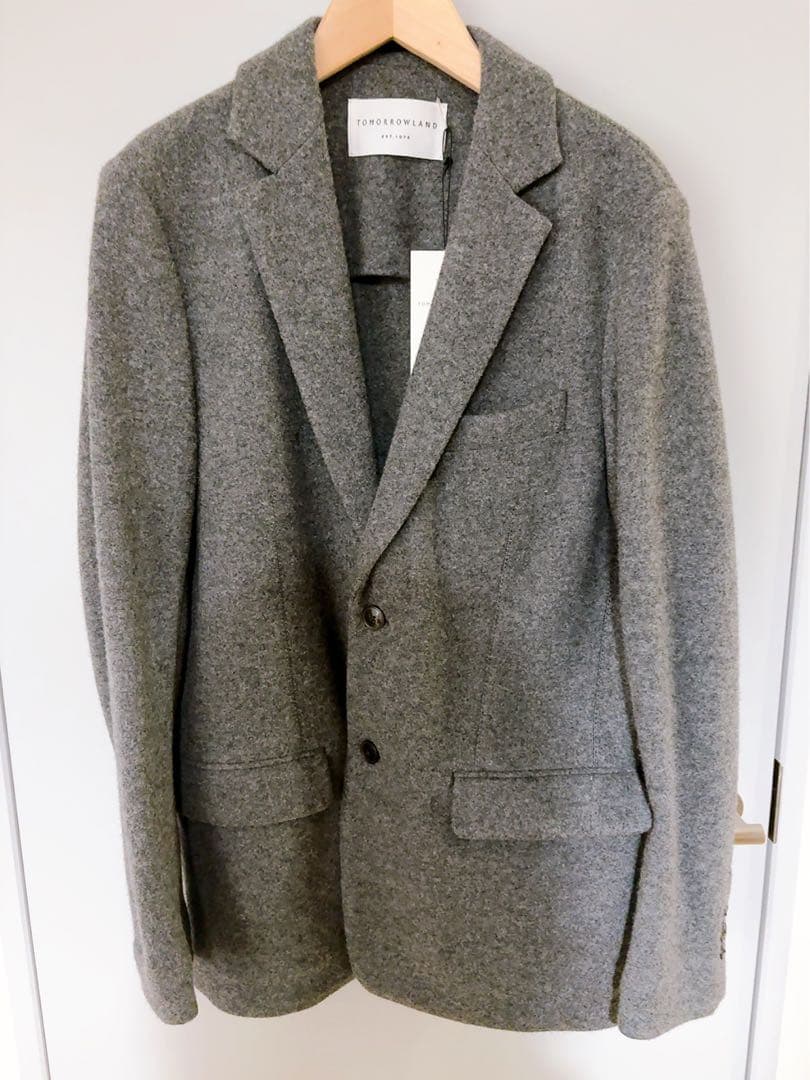 Tomorrowland ジャケット グレー カシミヤ混紡