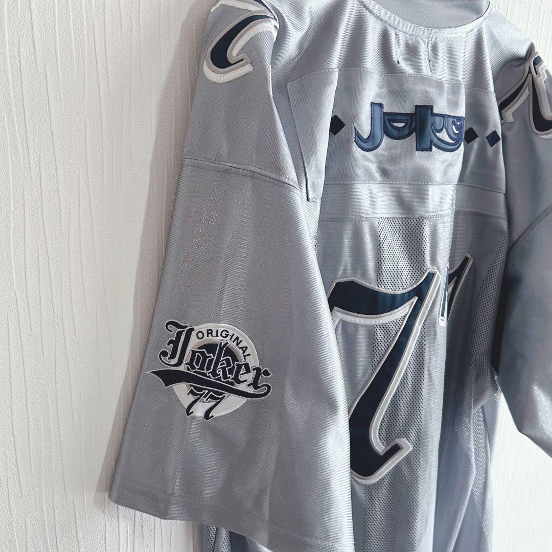 JOKER BRAND フットボールシャツ XL シルバー ジョーカーブランド