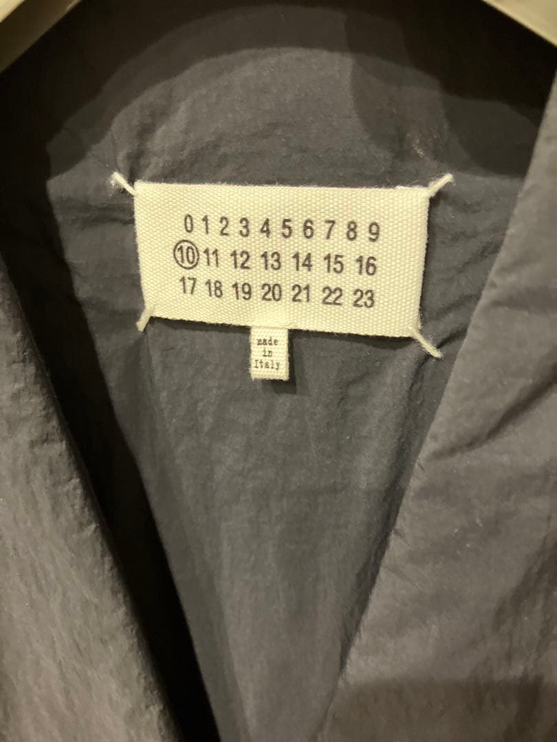 メゾンマルジェラ　ノーカラー　ナイロンジャケット　maison margiela