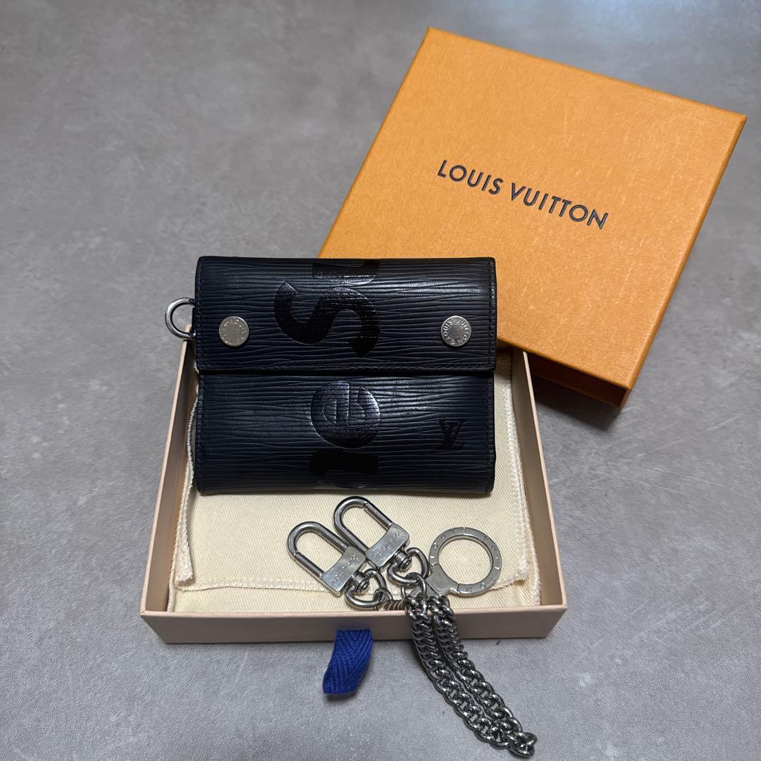 louis vitton x supreme チェーンウォレット 3つ折り 財布