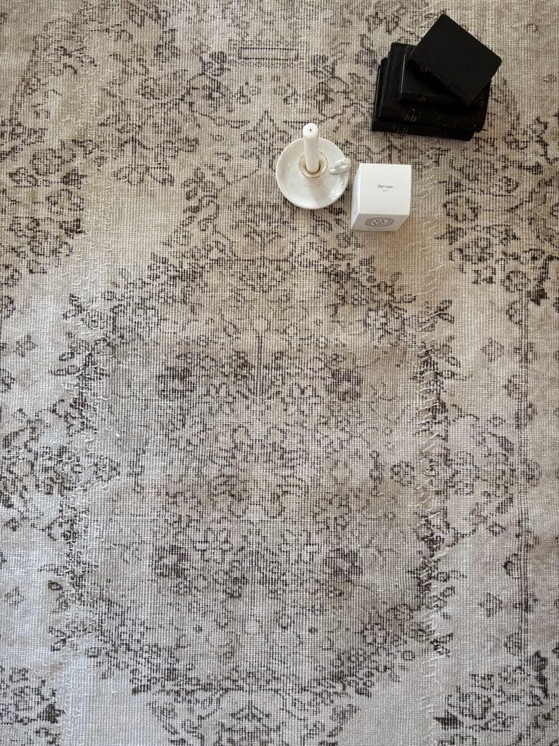 ヴィンテージラグ　トルコ　アナトリア　ウォッシュ　ベージュオーバーダイ