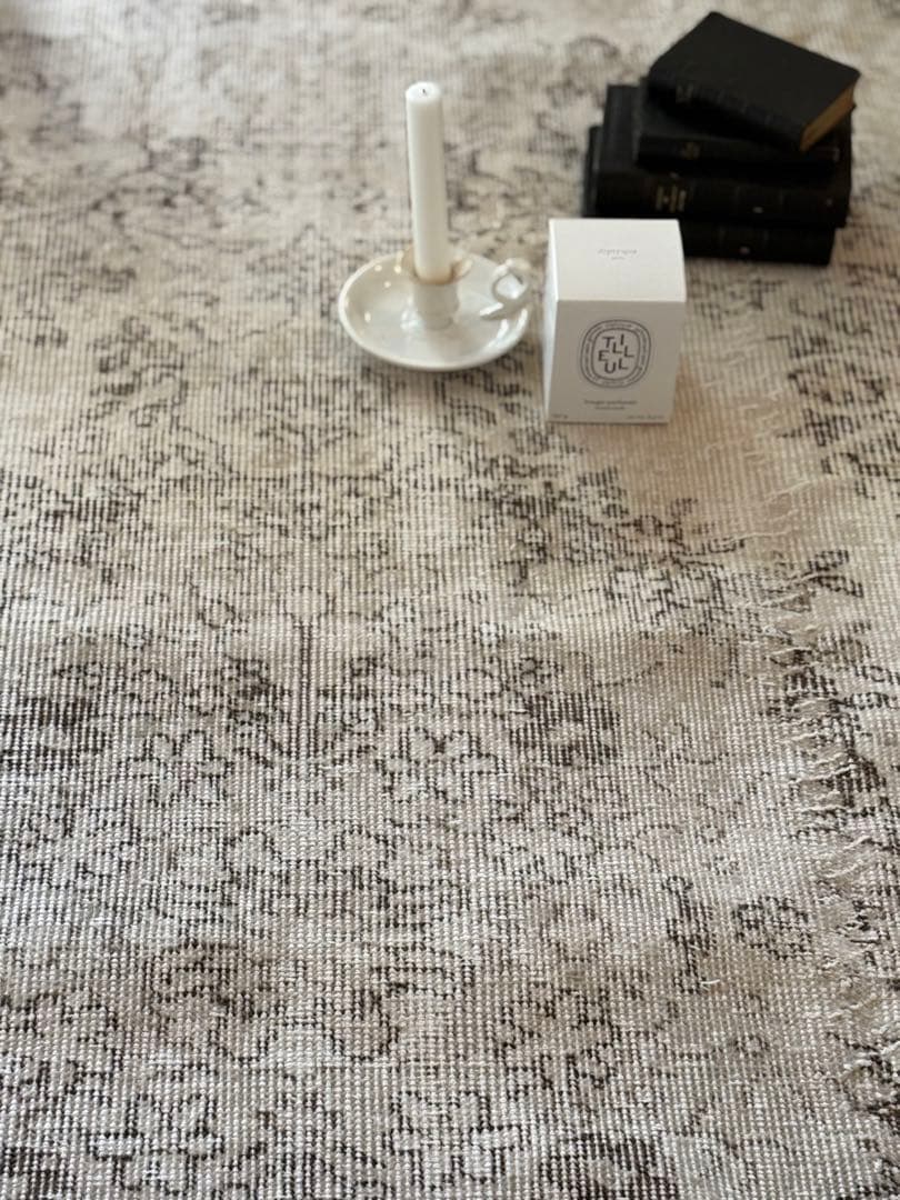 ヴィンテージラグ　トルコ　アナトリア　ウォッシュ　ベージュオーバーダイ