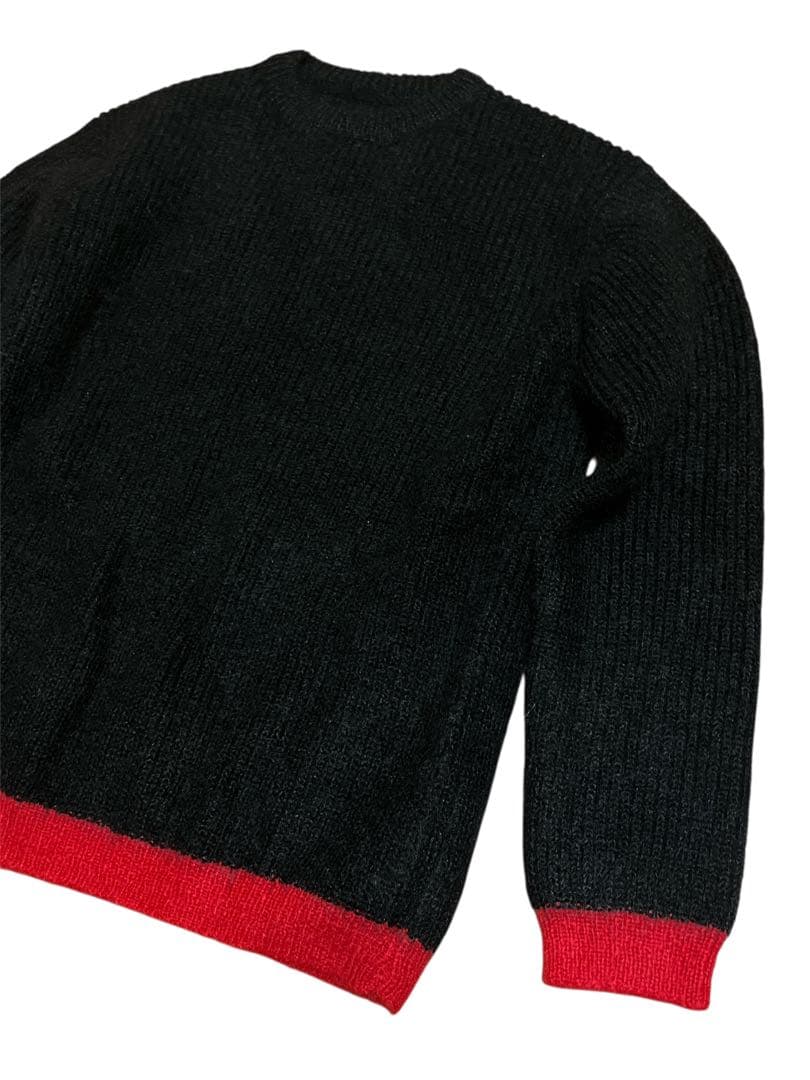 ユニフォームエクスペリメント　モヘア　ニットセーター　ブラック　メンズ　Ｌ相当