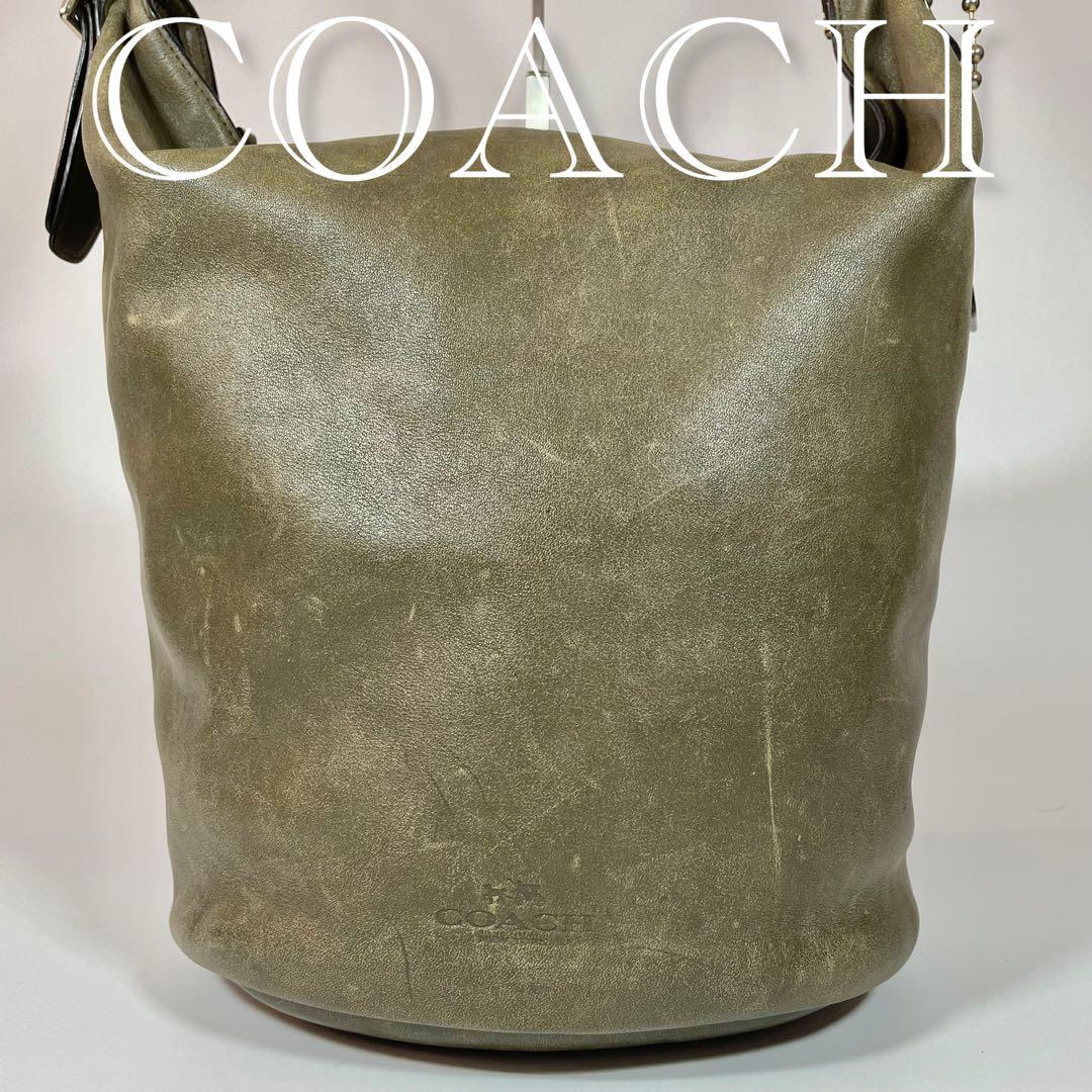 COACH オールドコーチ ショルダーバッグ バケツ型 レザー ヴィンテージ