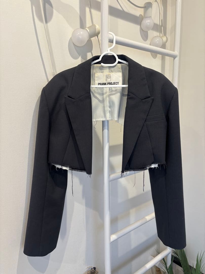 PRANK PROJECT ブラック クロップドテーラードジャケット