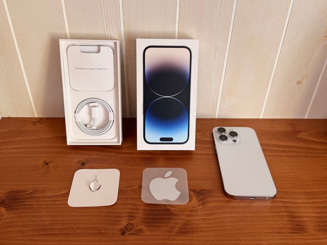 【美品】iPhone 14 Pro 128GB シルバー SIMフリー