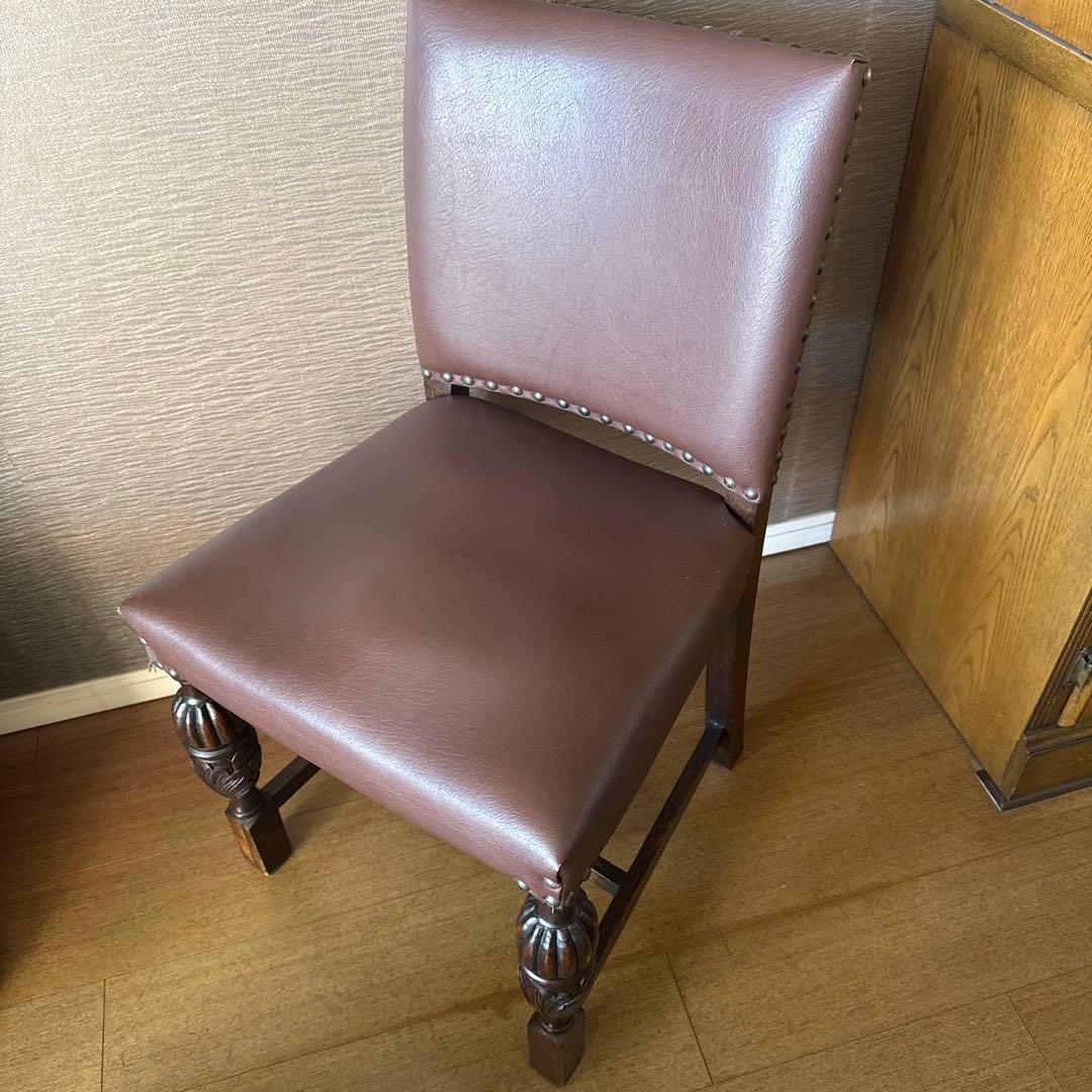 イギリス　【アンティーク】　ダイニングチェア