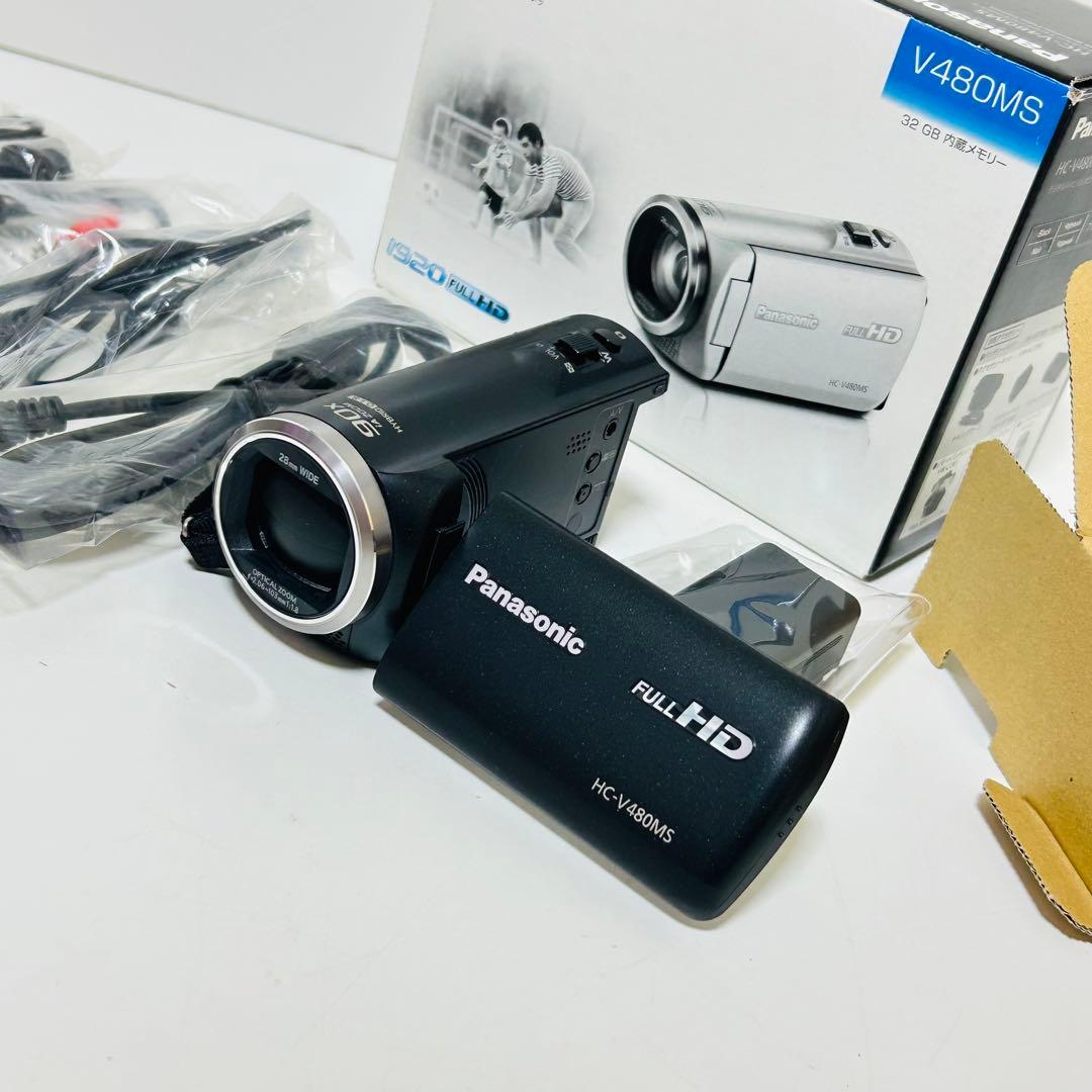 【未使用級】Panasonic HC-V480MS ビデオカメラ ブラック