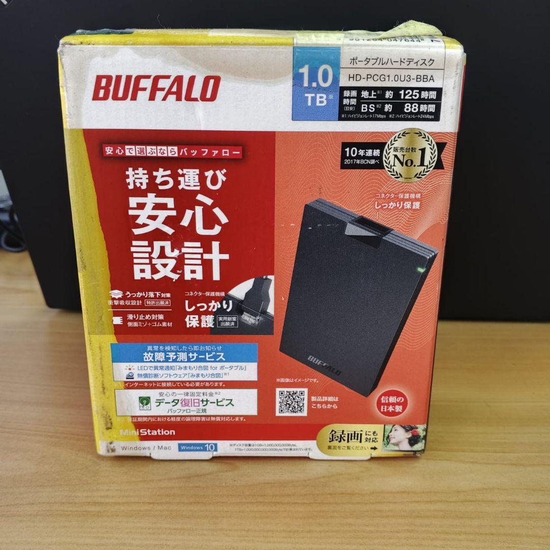 BUFFALO 外付けハードディスク 1.0TB HD-PCGU3-BA
