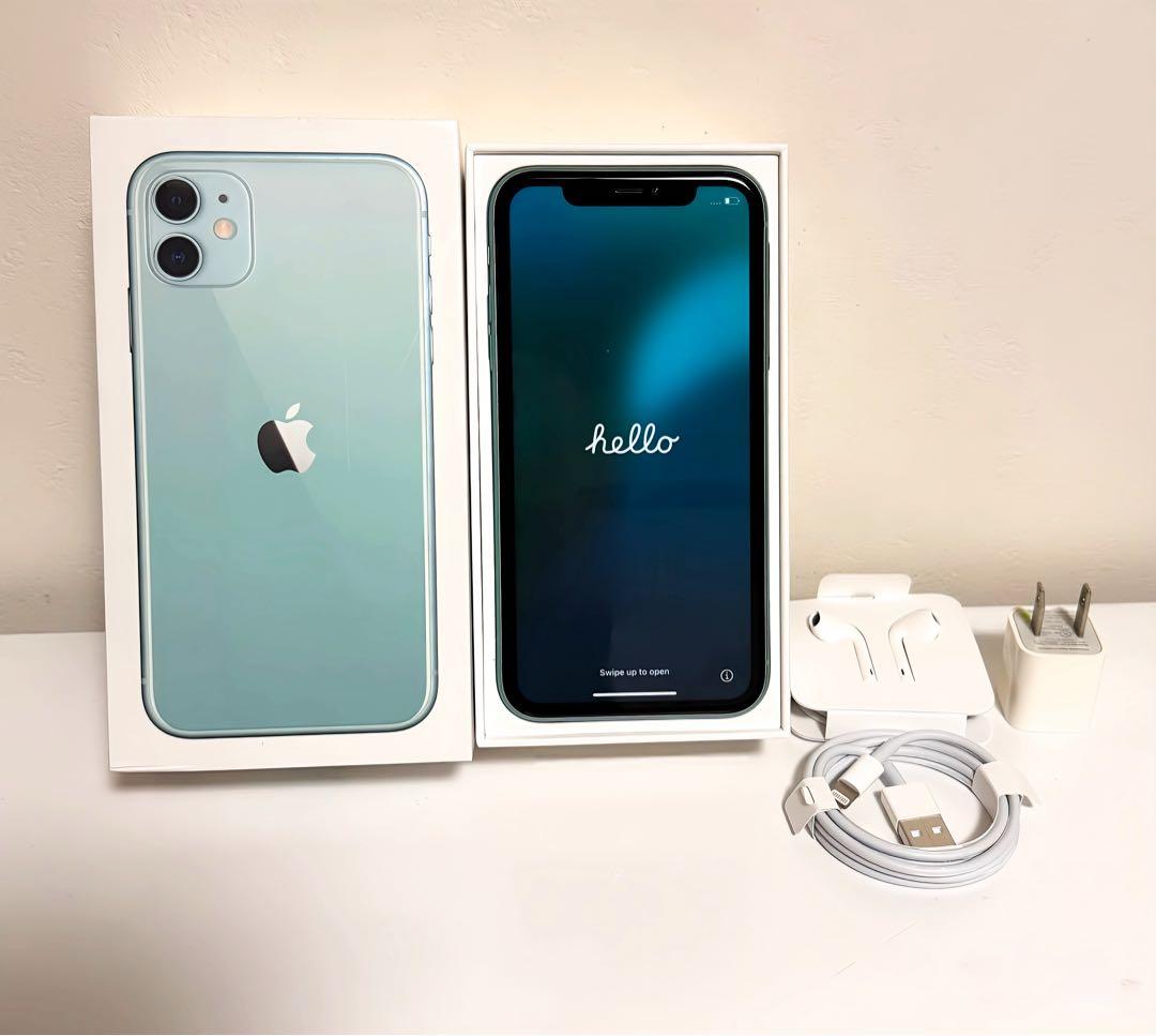 【美品】iPhone11グリーン64GB 箱あり