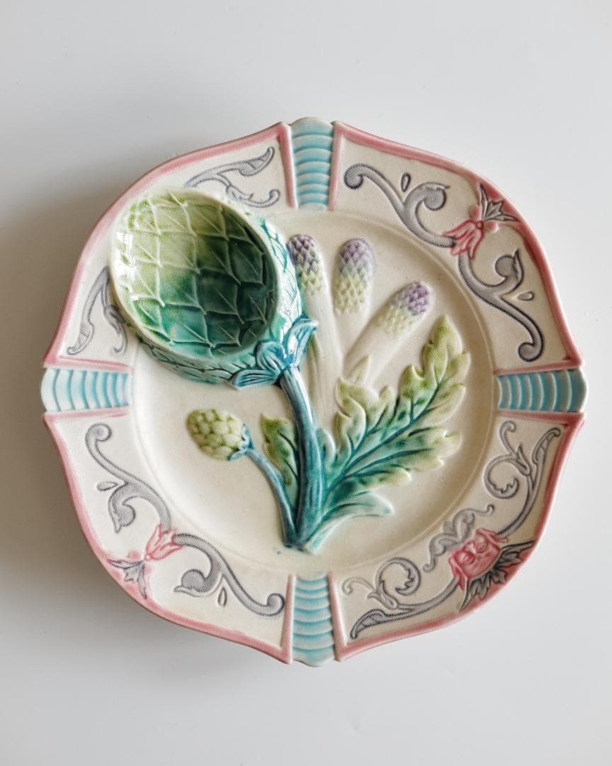 珍しいリムの バルボティーヌ アーティチョークとアスパラガス *状態良