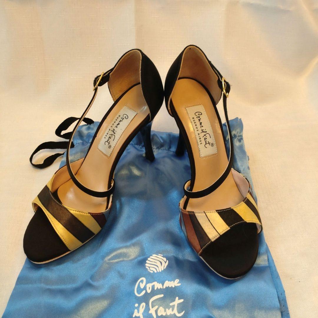 【専用】コムイルフォー タンゴシューズ　サンダル　34　マルチカラー