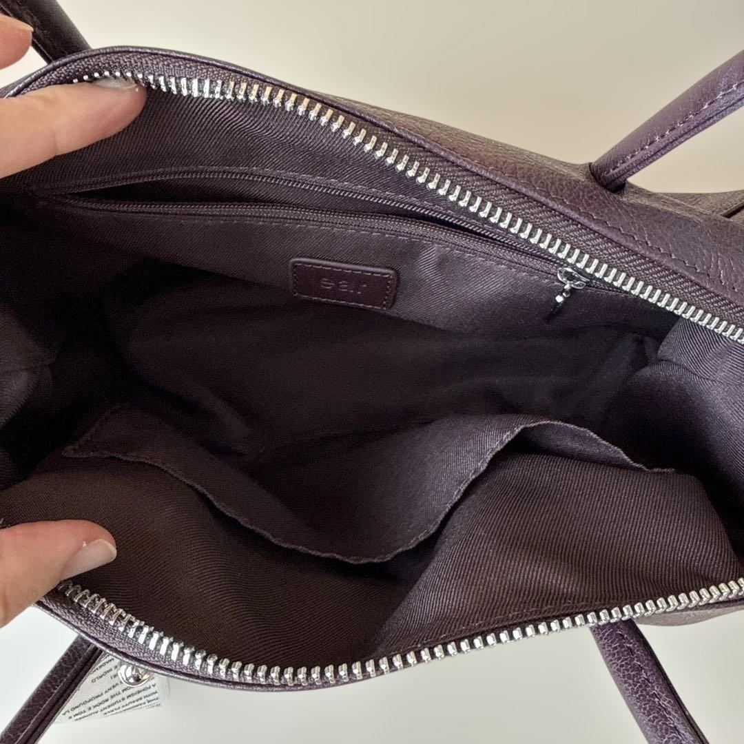 チャーム付きear PAPILLONNERロングハンドルボストンバッグ