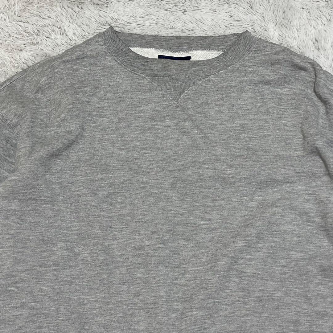 old stussy 90s 00s スウェット　紺タグ　前V 刺繍　短丈　M