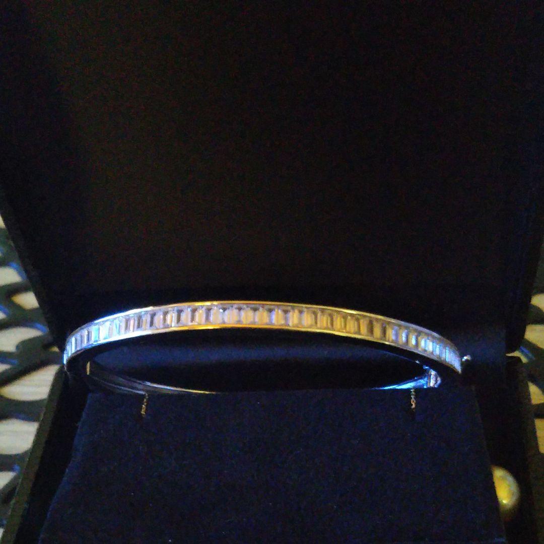 最高級 SONAソナダイヤモンド バゲットカットバングル 16cm