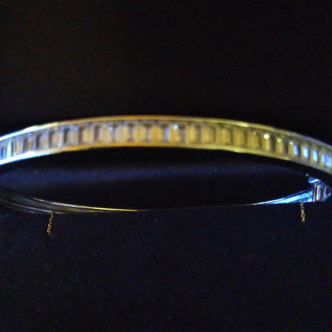 最高級 SONAソナダイヤモンド バゲットカットバングル 16cm