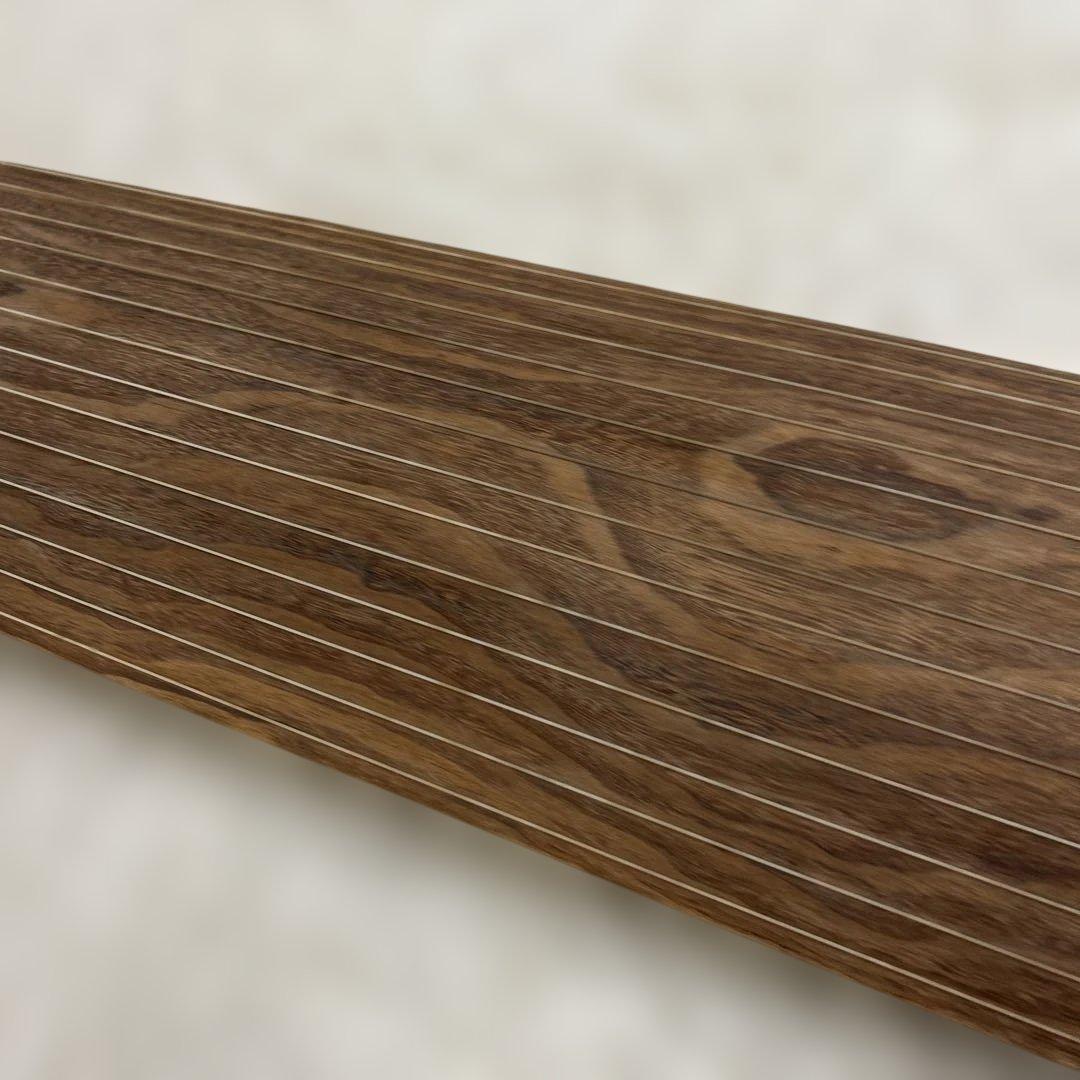 【美品】琴　和楽器　13弦　半上角　波甲　すだれ掘り