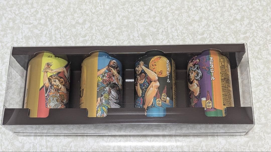 エビス 荒木飛呂彦 原画複製デザイン缶(4種✕1セット)