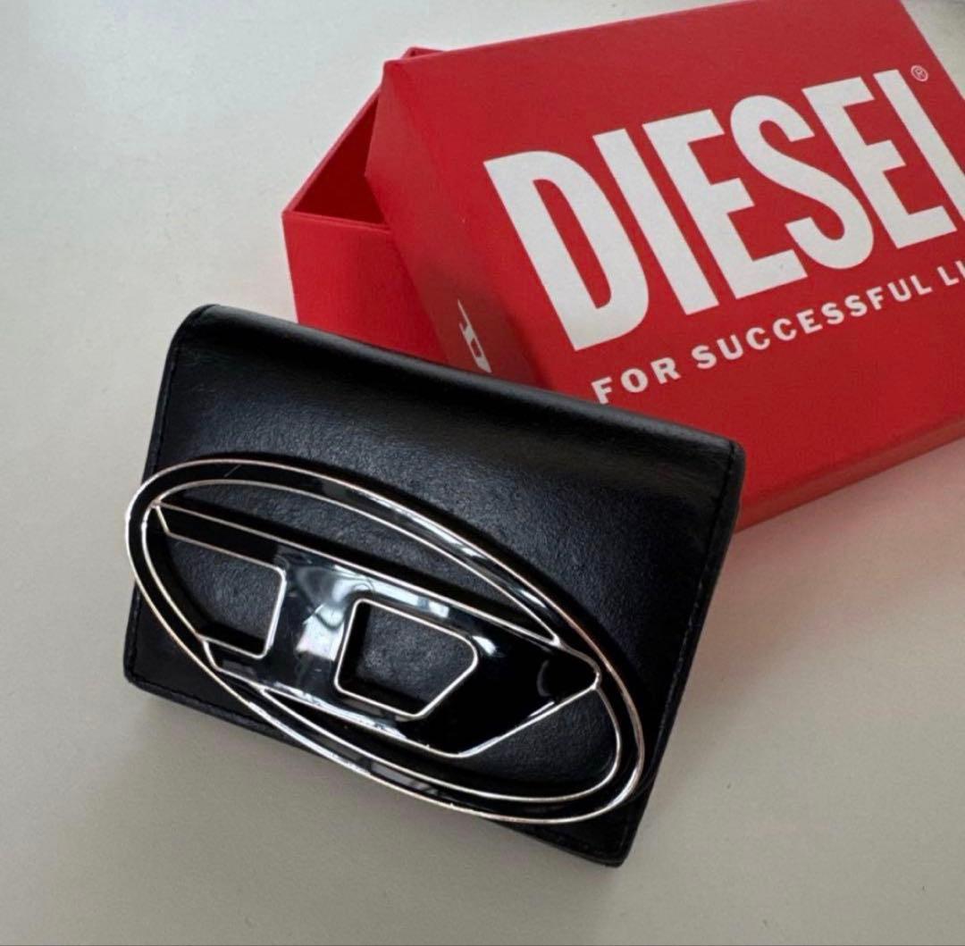 DIESEL 黒 折りたたみ財布 本日限定価格