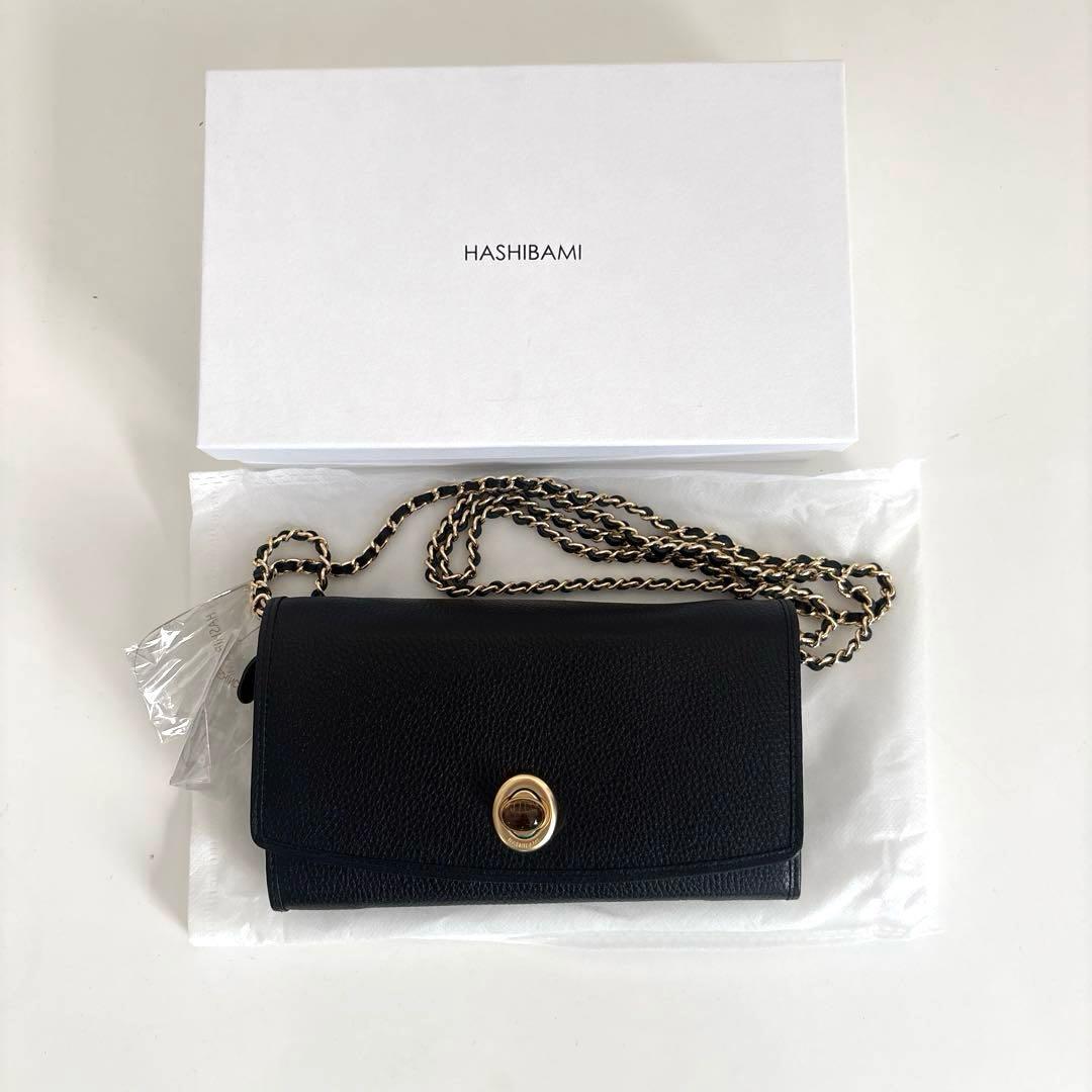新品 ヤマダヤ スコットクラブ☆HASHIBAMIレザー長財布　バック　ブラック