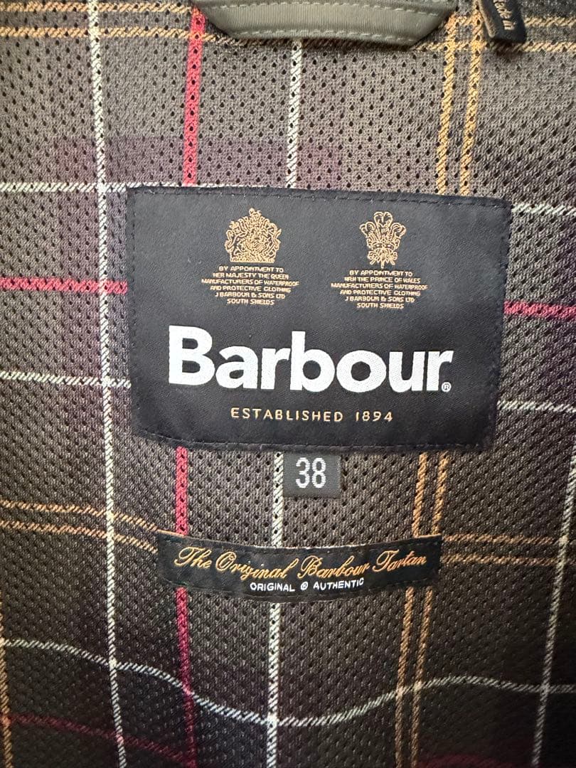Barbour バブアー　ビデイル　ノンワックス　ジャケット　38