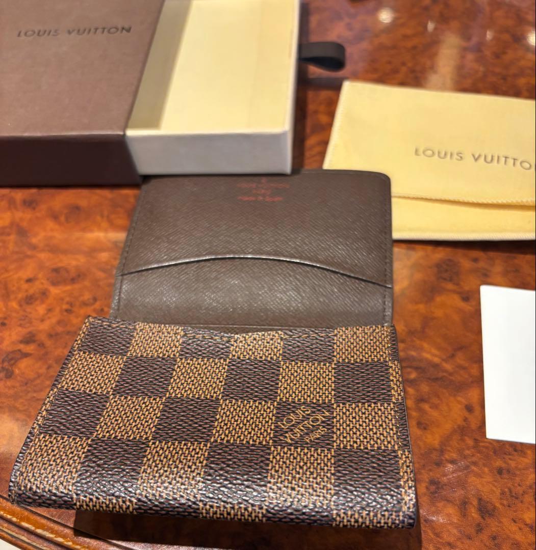 ルイヴィトンダミエ　名刺入れ　付属品あり