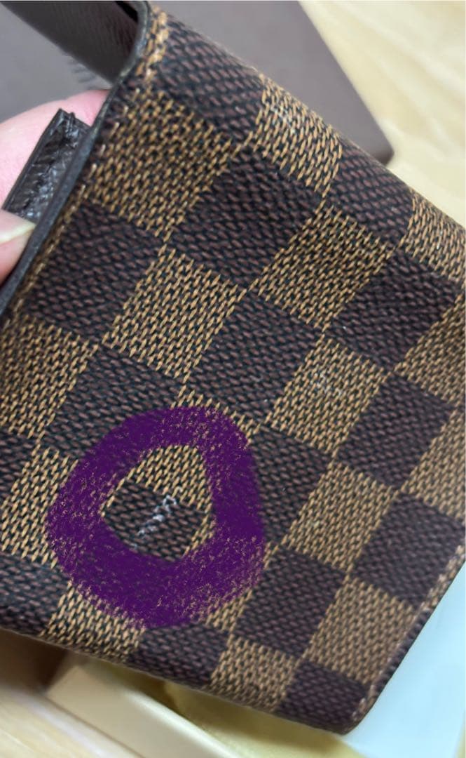 ルイヴィトンダミエ　名刺入れ　付属品あり