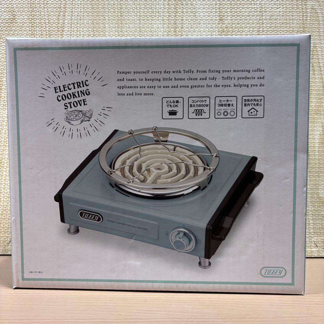 寺222 TOFFY 電気コンロ K-SV1 ペールアクア