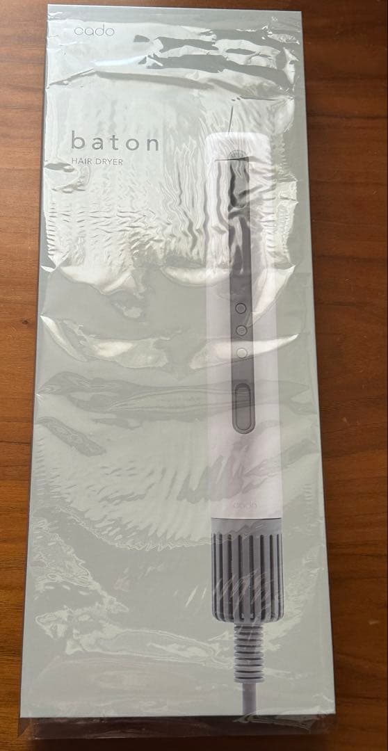 cado スティック型ヘアドライヤー バトン ネイビー