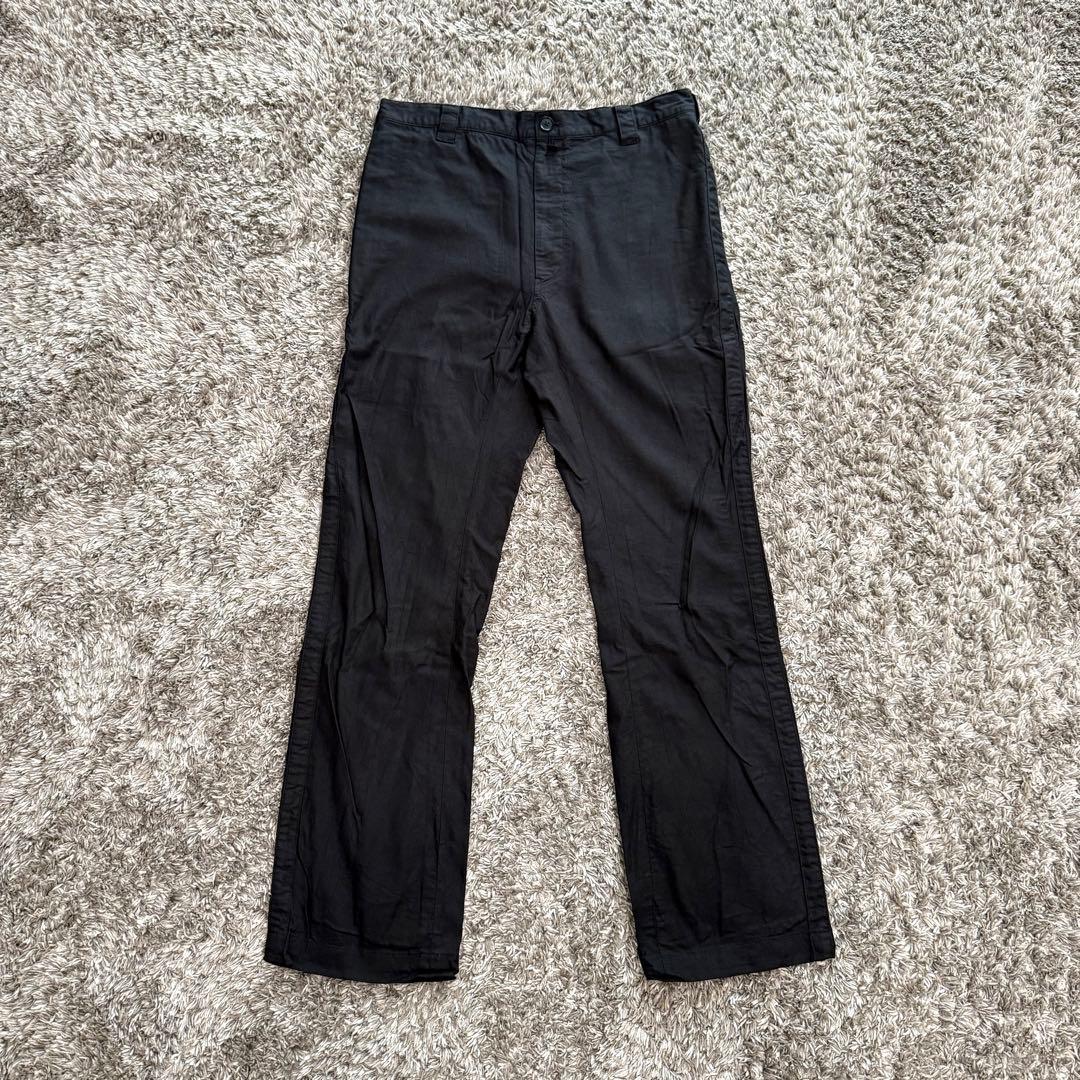 Y's ブラック フレアスラックス サイズ3 サイドライン　y2k