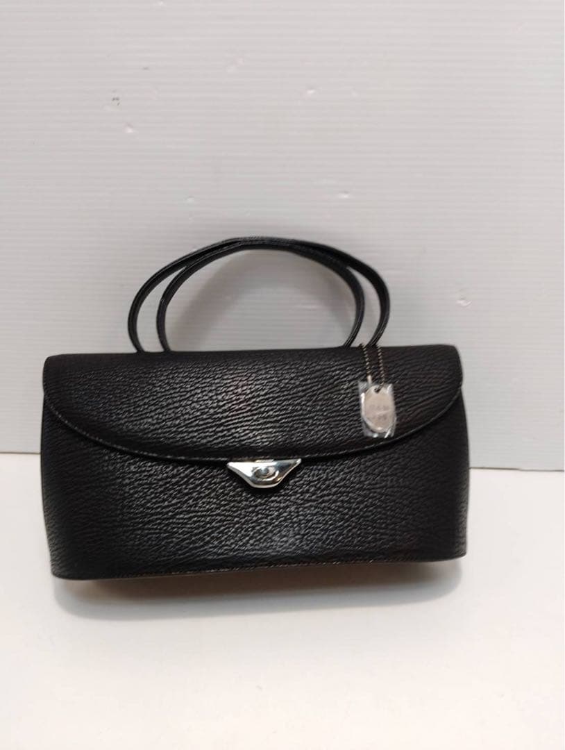 G2182【極美品】JRA認定 シャークスキン 鮫革 ハンドバッグ 冠婚葬祭