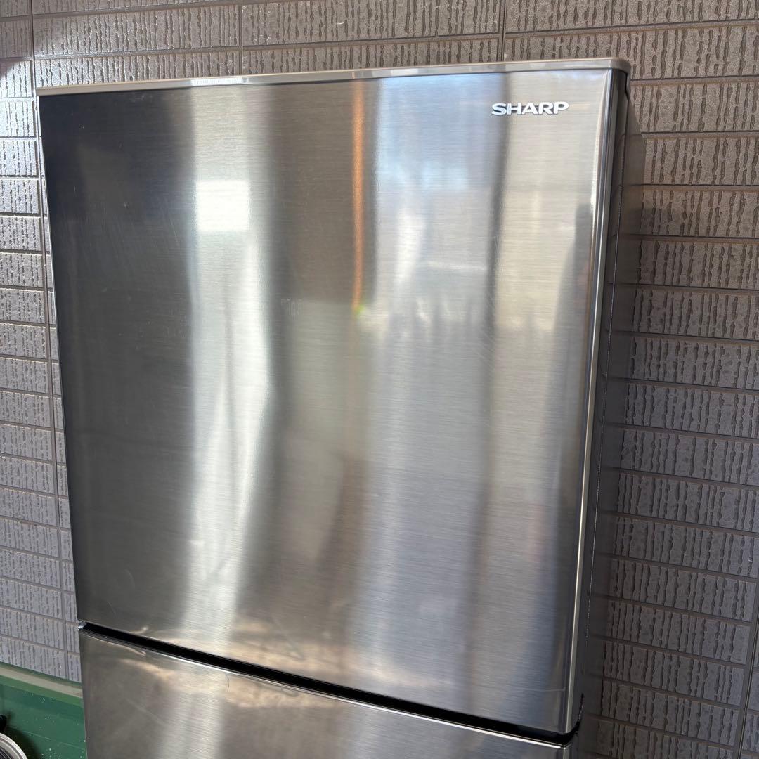 2021年製 225L 冷蔵庫 おしゃれステンレス シャープ【地域限定配送無料】