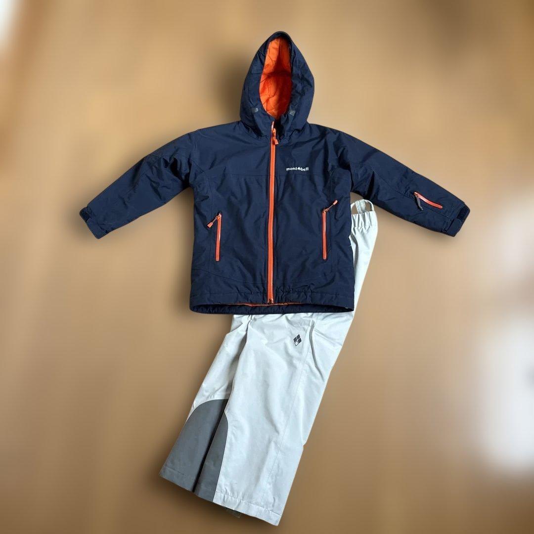 A*a様 mont-bell 子ども用防水スノーウェア上下セット