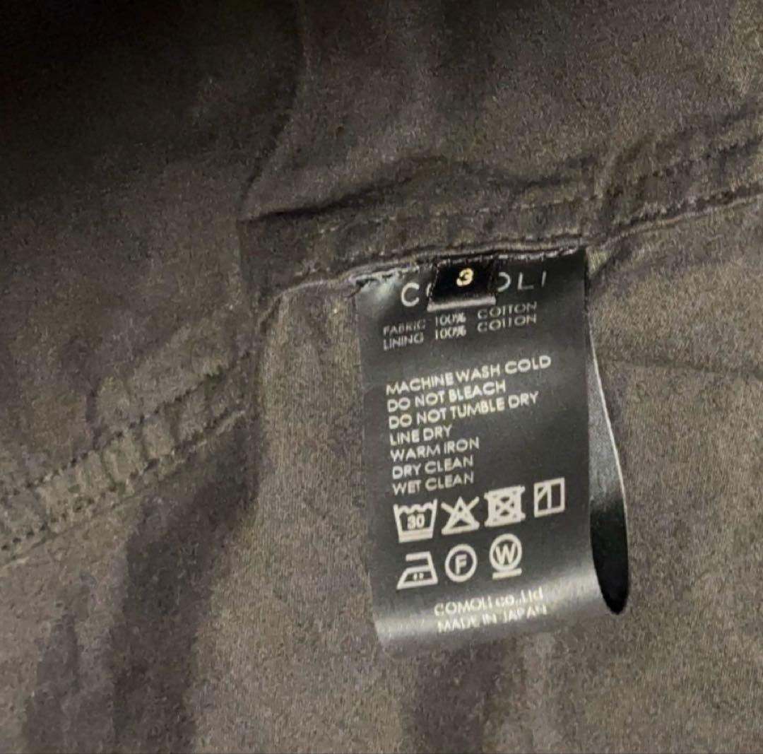 25aw COMOLI 製品染 M65 サイズ3