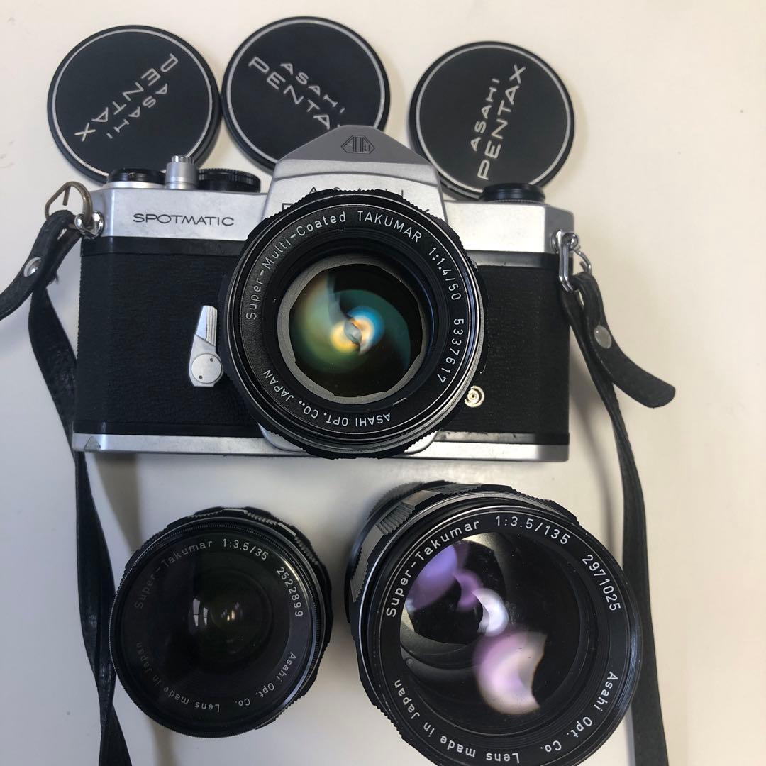 ペンタックスSPOTMATIC-SP レンズ3個