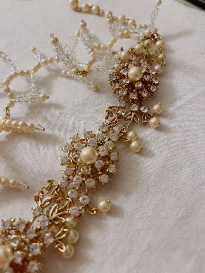 専用！MIRIAM HASKELLパールとクリスタルのネックレス