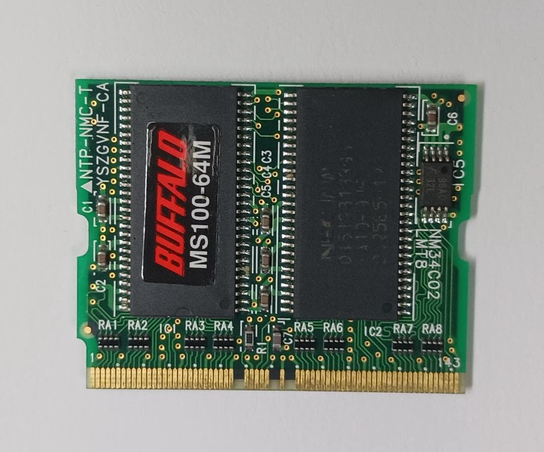 【希少】BUFFALO製 64MB Micro-DIMMメモリモジュール