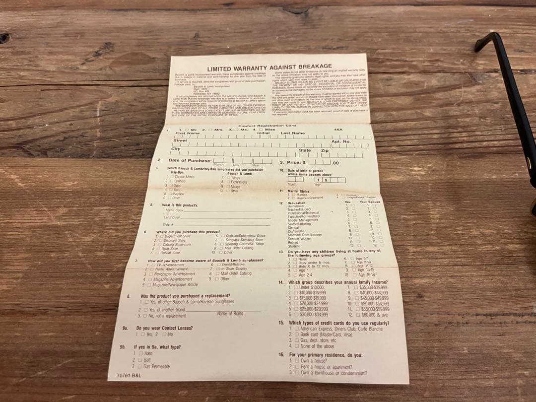 B&L Ray-Ban クラブマスター