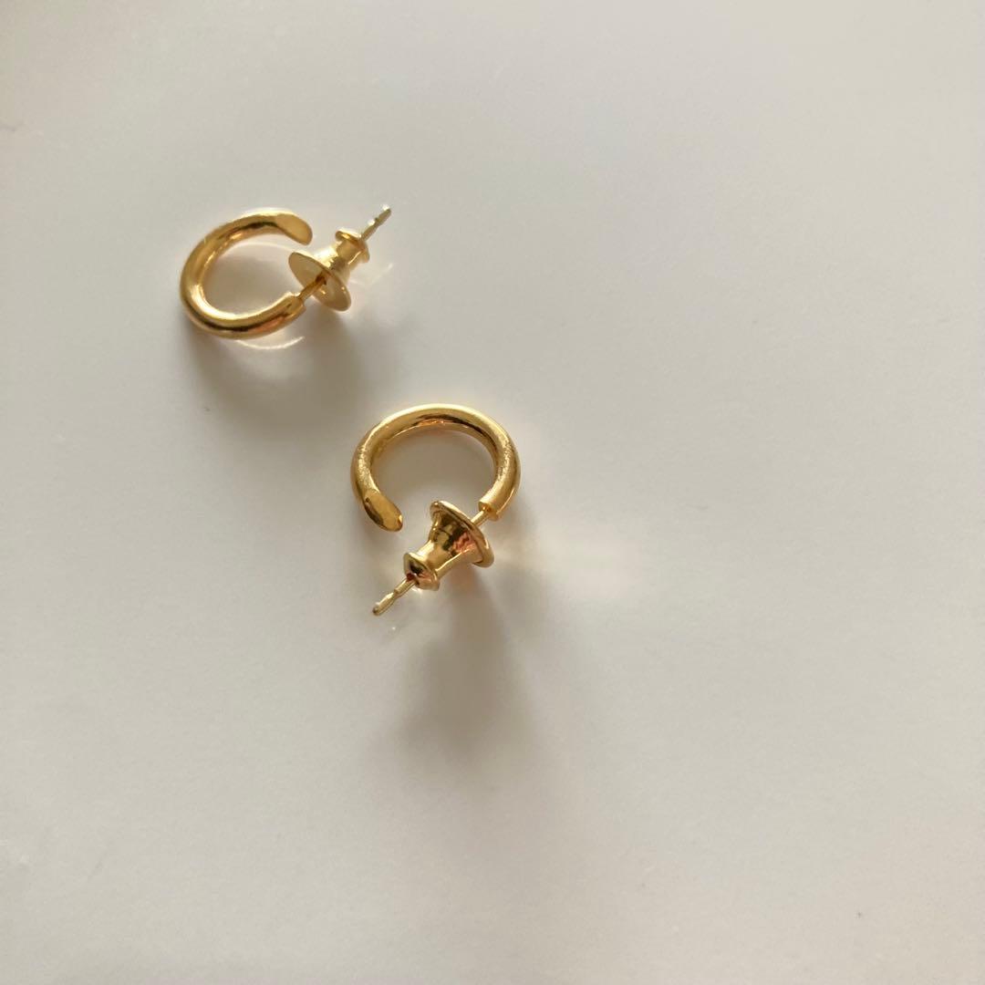 ゴールド　2.0×13mm 両身　ピアス　クロムハーツ　BWL シルバー925