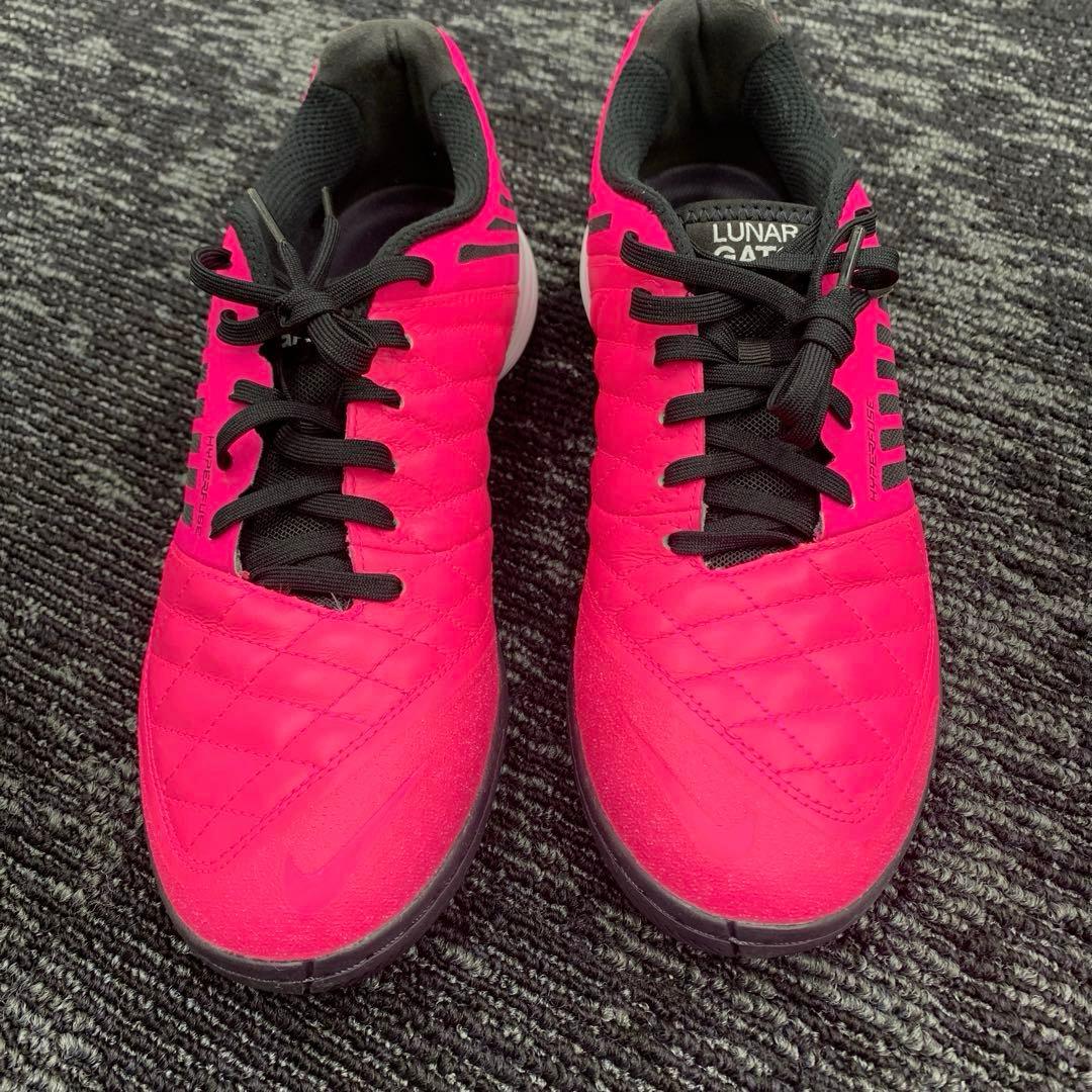 花*火様 26cm Nike Lunar Gato フットサルシューズ ピンク
